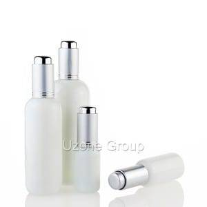 Custom Glass Cosmetic Bottles - Opal White Glass Essential Oil Bottle  – Uzone