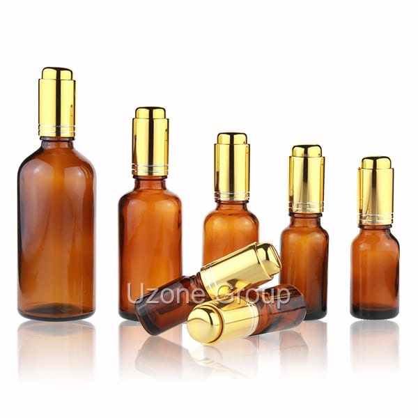 Small Glass Bottles 200ml - Amber Glass Essential Oil Bottle  – Uzone