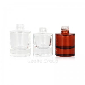 Thick bottom glass dropper bottle with customized color