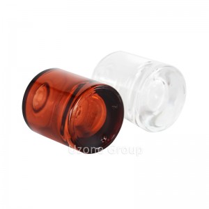 Thick bottom glass dropper bottle with customized color