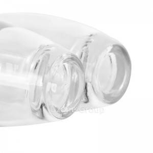 New Flower shape Lid Clear stylish Glass Lotion Bottles and Jars