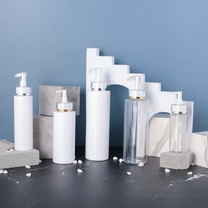 Luxury PET Plastic 150ml 250ml 300ml 400ml 500ml Refillable Shampoo Body Lotion Plastic Bottle with Pump