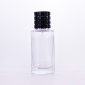 50ml glass perfume bottle plastic cap simple looks atmospheric hot sale straight bottle