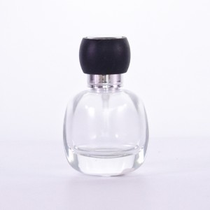 20ml  glass perfume bottle special model metallic with plastic cap