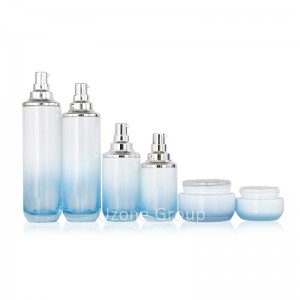Cylinder painted gradient color glass package set