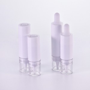 New Design 5ml Empty Acrylic essence lotion and oil sample bottle with dropper