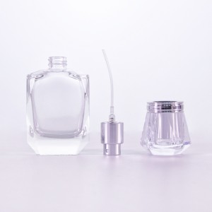 Premium luxury transparent empty spray perfume bottle can be customized color logo capacity