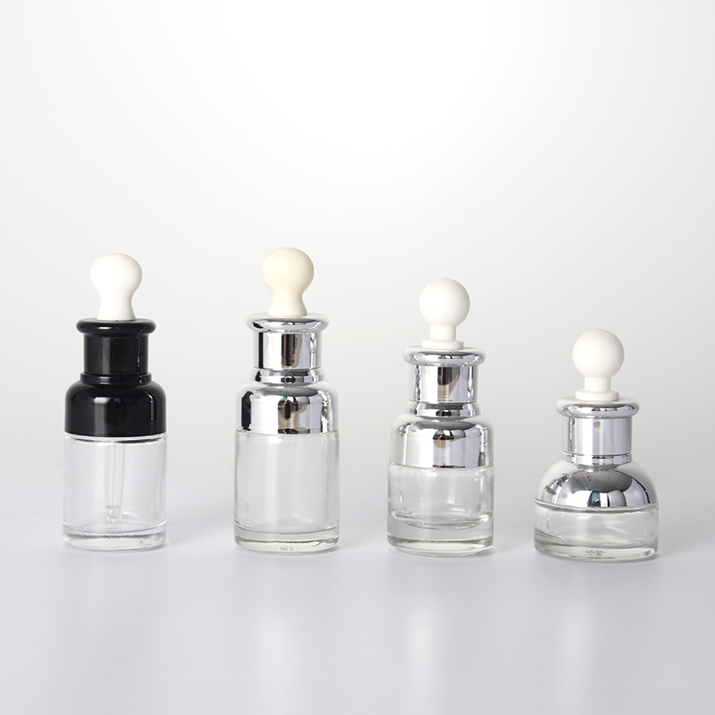Luxury Glass Dropper Bottles - Mushroom Head Dropper Plating Glass Serum Bottles – Uzone