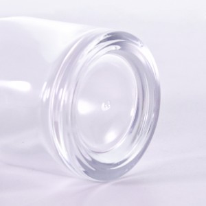 Warehouse in stock high-end luxury custom round shoulder spray perfume bottle transparent customizable color material 30ml 50ml