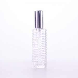 10ml rectangular transparent bumpy feel gradient color perfume spray bottle is easy to carry and can be used as a small sample