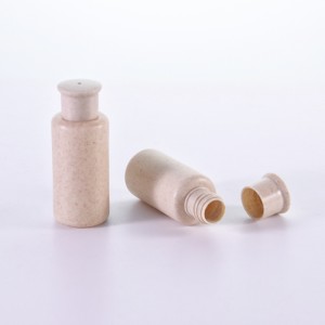 New material wholesale 30ml 40ml 50ml PLA biodegradable bottles with PLA caps for cosmetic packaging