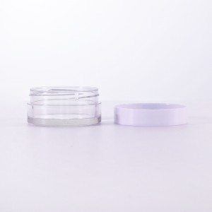 Hot selling 20g 30g 80g PET Plastic Cosmetic Cream Jar for Cosmetic packaging Lotion Creams Toners lip Balms Makeup Samples