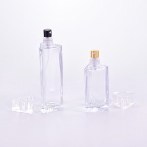 30ml 50ml triangle empty bottle transparent spray perfume bottle can be customized color hot selling perfume bottle