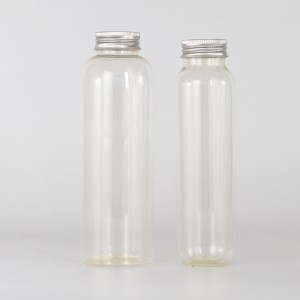 clear PLA plastic bottle for storage