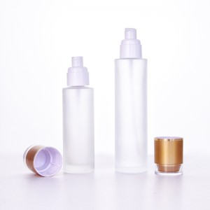 2022 Hot Sale New Clear Glass Cosmetics Luxury Empty Bottle Packaging Combination