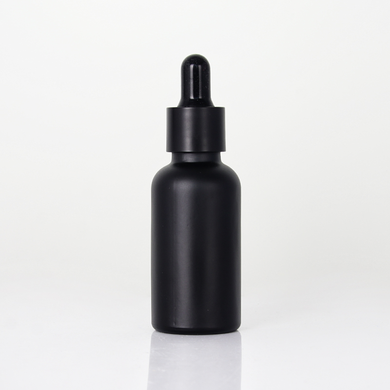 OEM Factory for 100ml Dropper Bottle - 30ml Painted Black Glass Essential Oil Bottle with Dropper – Uzone