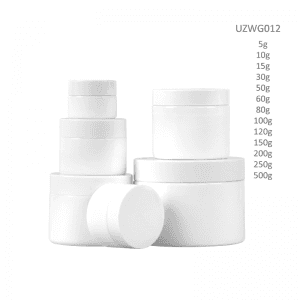 New Delivery for Luxury Glass Jars - Opal White Glass Cream Jar – Uzone