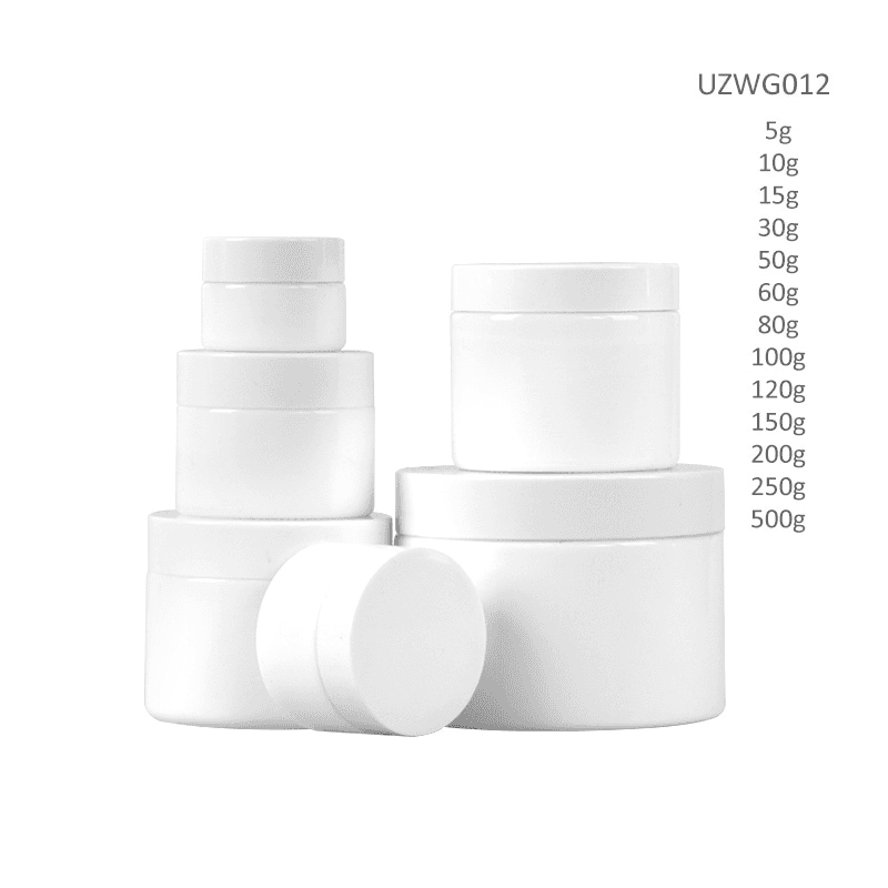2020 China New Design Unique Cosmetic Jars - Opal White Glass Cream Jar – Uzone