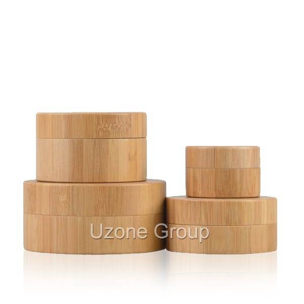 Factory supplied 1 Oz Oil Bottles With Screw Cap - Natural bamboo jar with PP inner – Uzone