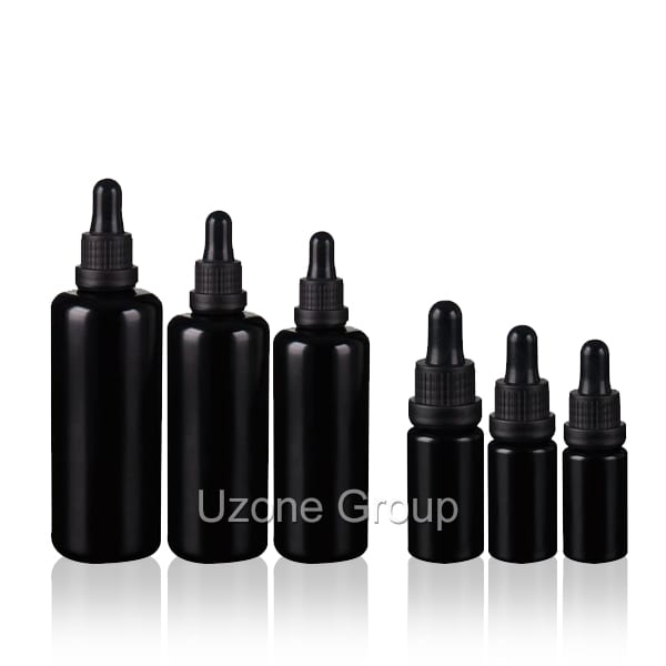 2017 High quality Empty Facial Cleanser Bottle - Wholesale dark violet glass bottle with Pipette dropper – Uzone