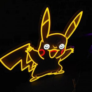 Anime neon teken hannen cartoon 2
