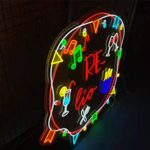 Quán bar quán rượu bảng hiệu đèn neon thủ công dri2