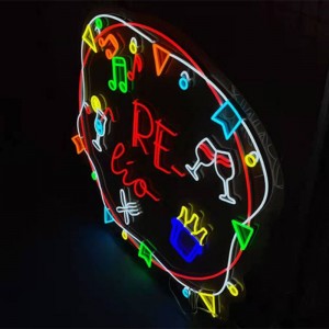 Bar pub neonreklám kézzel készített dri2