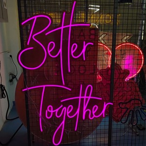 Better together neon sign wedd4