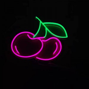 Cherry Neon Sign Home Party We3