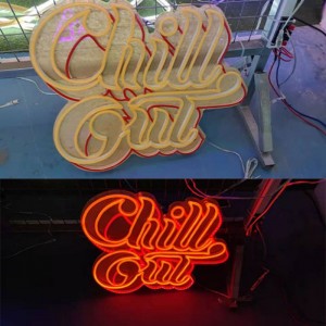 Chill neon sign handmade outdo3