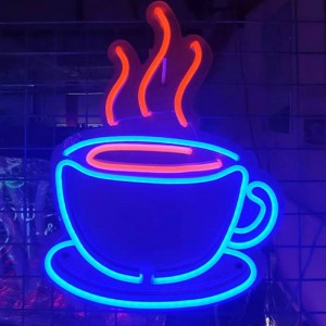 Coffee cup neon sign handmade 1