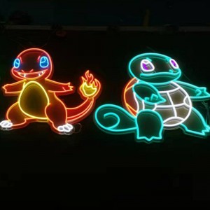 Egyedi rajzfilm teknős neon s2
