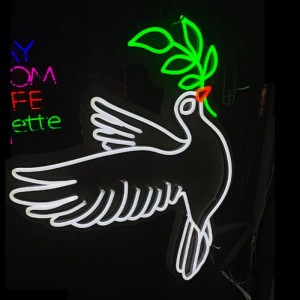 Sinjal tan-neon personalizzat ħamiema brighter4