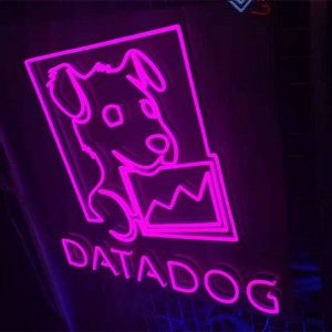Muri me porosi neoni i shenjës së qenit të të dhënave3