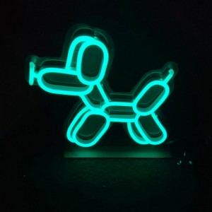 Tanda neon anjing mainan buatan tangan gi1