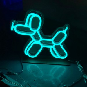 Tanda neon anjing mainan buatan tangan gi1