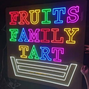 Shenja neoni e frutave me ngjyraf5