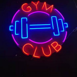 GYM Club neon sign bedroom gym4