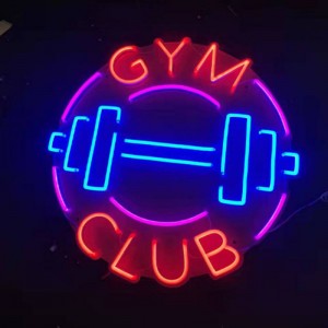 Câu lạc bộ GYM dấu hiệu neon phòng tập gym3
