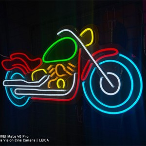 Мотоцикл неонске рекламе манцаве 3