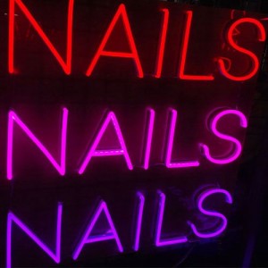 Nails neon Sign lampu neon sig4