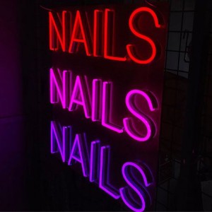 Nails neon Sign lampu neon sig4