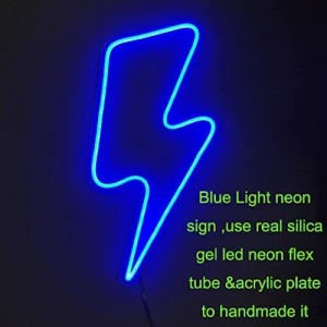 Neon Lightning Bolt Sign Light2