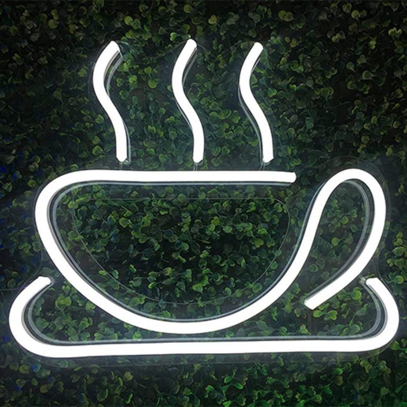 تابلوهای نئون فنجان قهوه علامت LED2