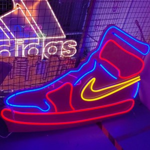 Nike shoes neon signs wall dec4