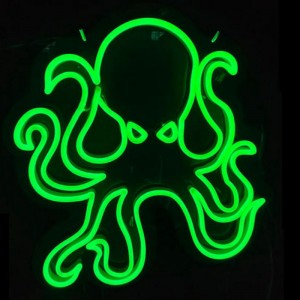Octopus neon signs koffiewinkel2