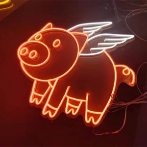 Pig neon signs handmade 12v ne3