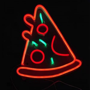 Alamar Pizza neon neon na hannu1