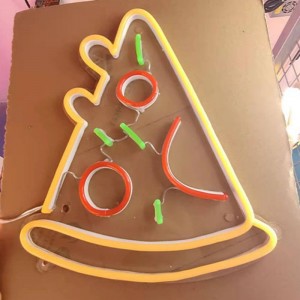 Letrero de neón de pizza hecho a mano neon1