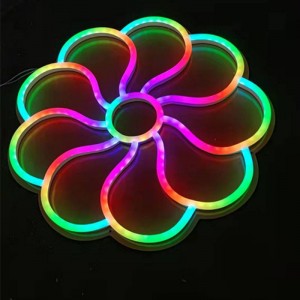 RGB flower neon sign custom le2